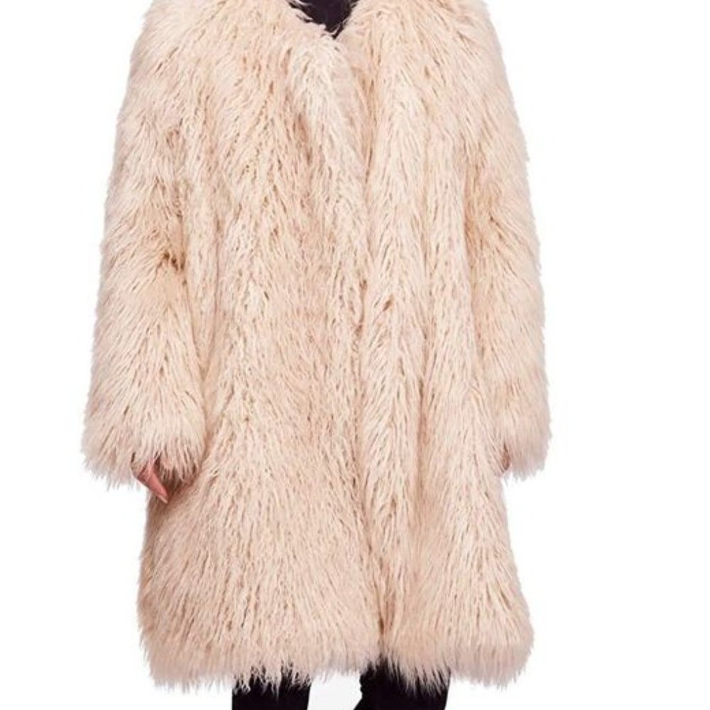 FREE PEOPLE Florence Shaggy Faux Fur Coat